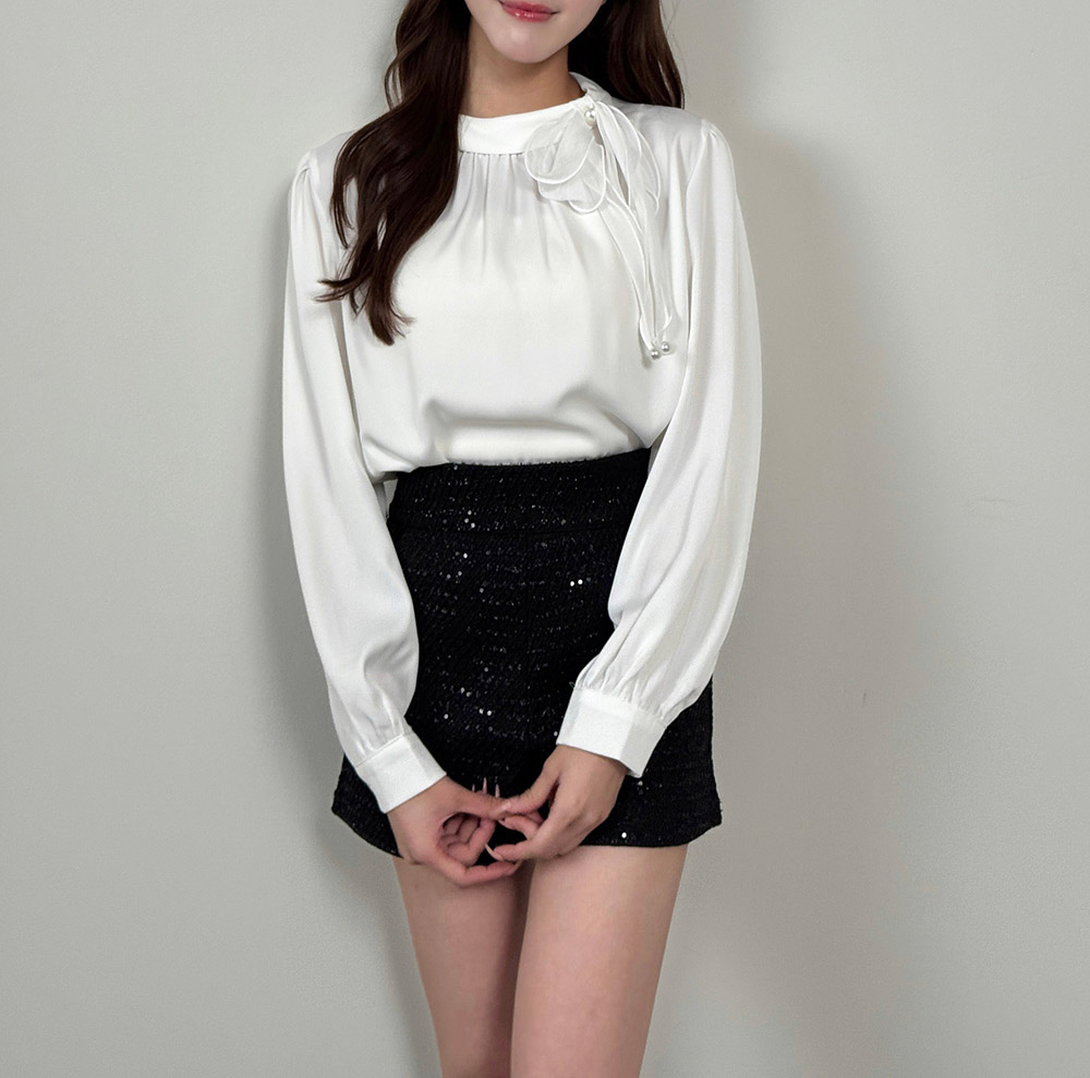 サテンリボンオールシーズンブラウス | 詳細画像6