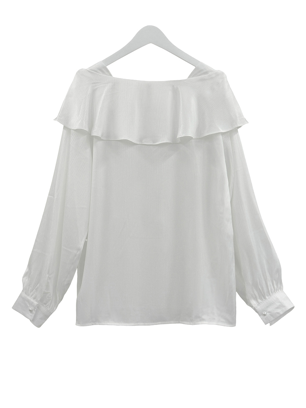 サテンラウンドネックオールシーズンブラウス | 詳細画像11