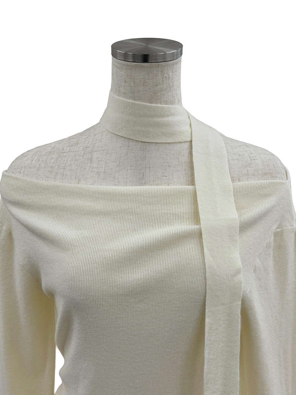 ボウタイ付オフショルダーニット | 詳細画像13