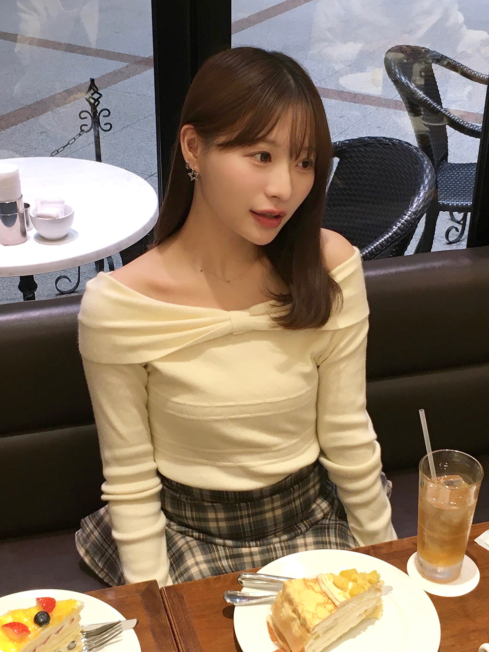 リボンオフショルダーニット | 詳細画像8