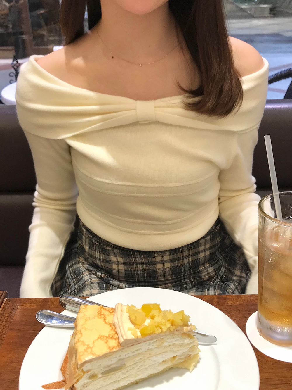 リボンオフショルダーニット | 詳細画像9