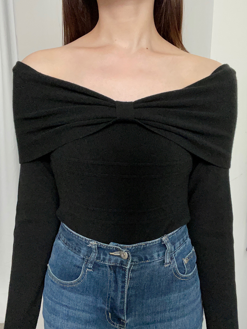 リボンオフショルダーニット | 詳細画像11