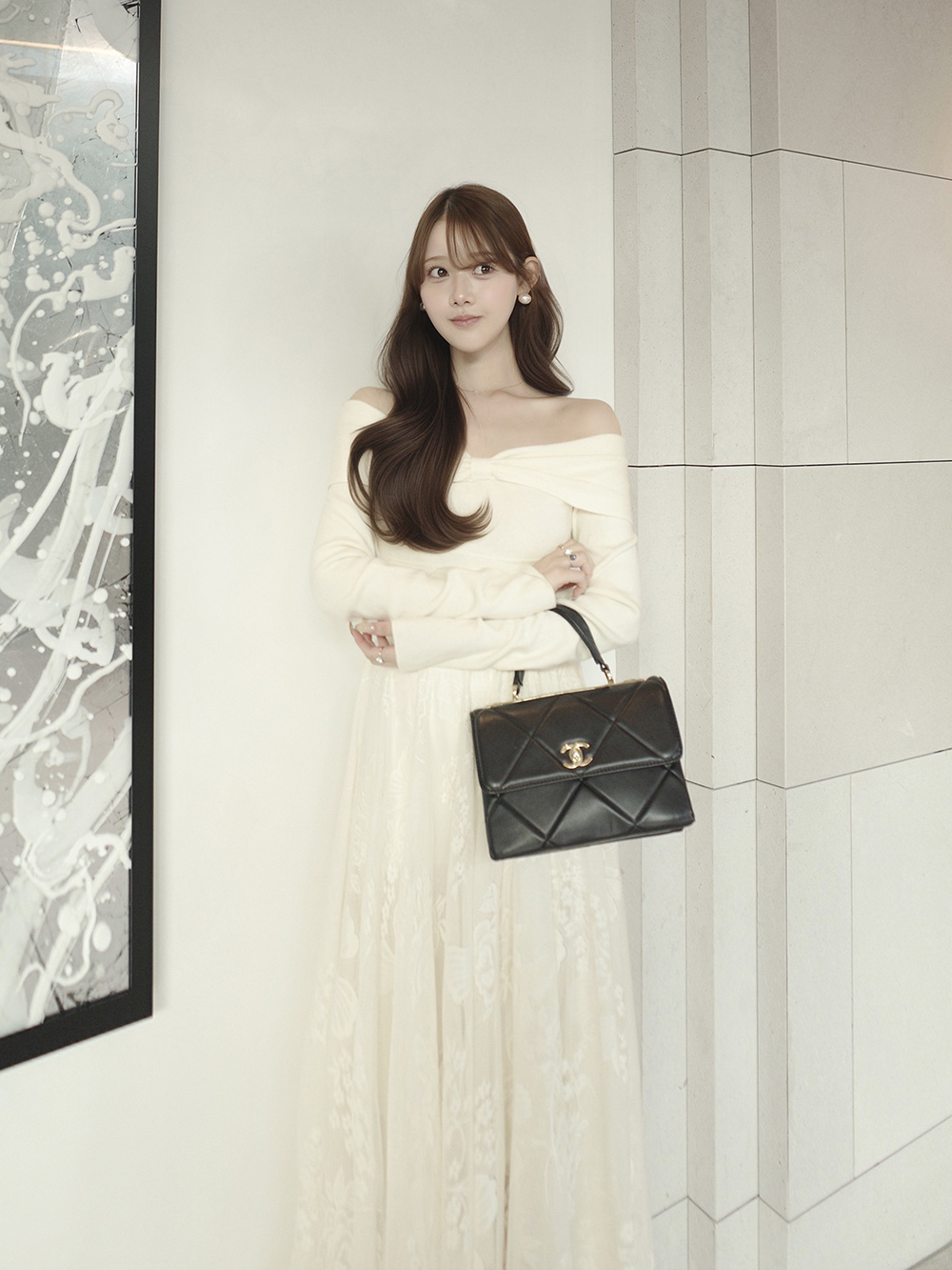 リボンオフショルダーニット | 詳細画像9