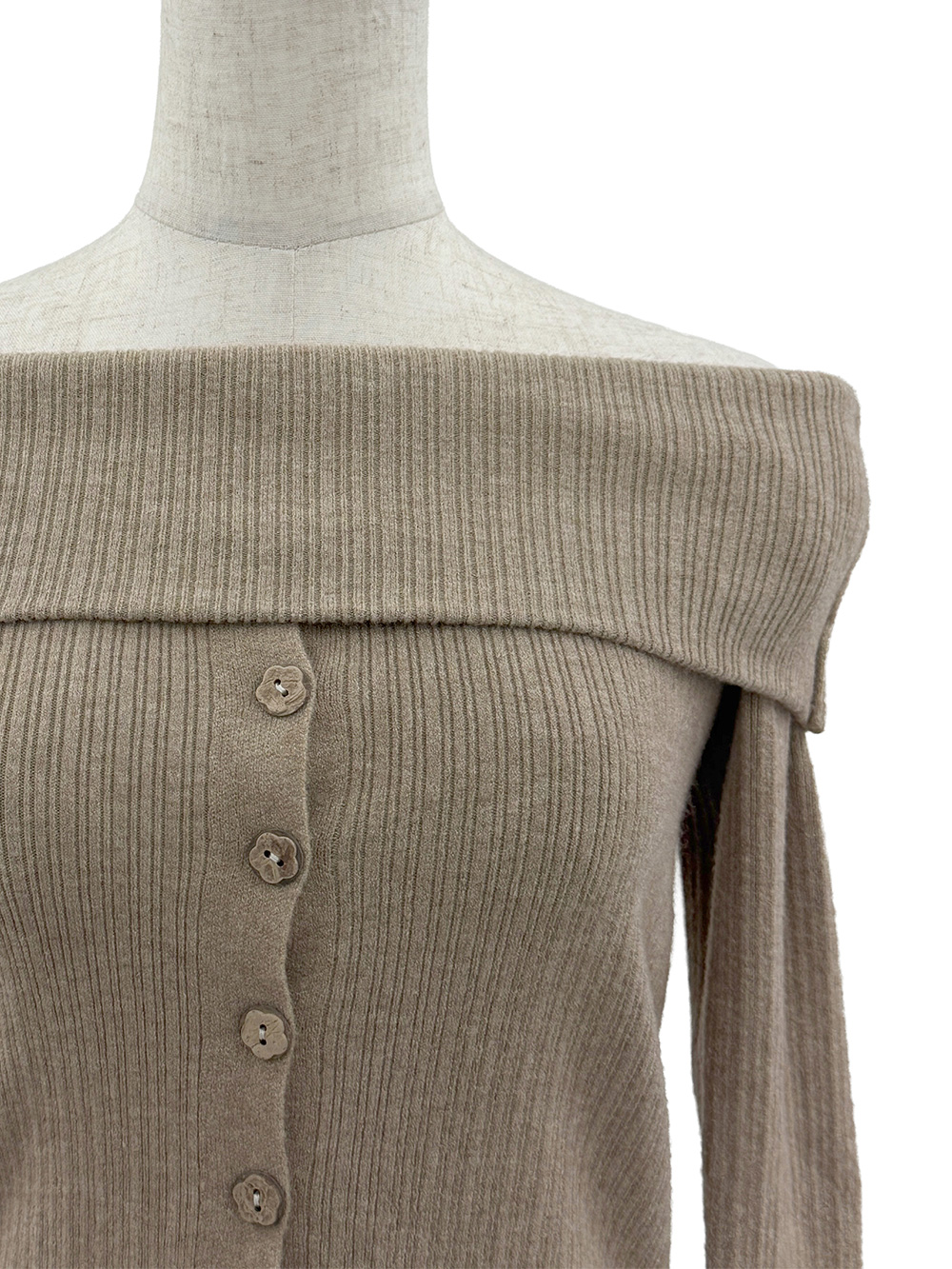 ボタンオフショルダーニット | 詳細画像9