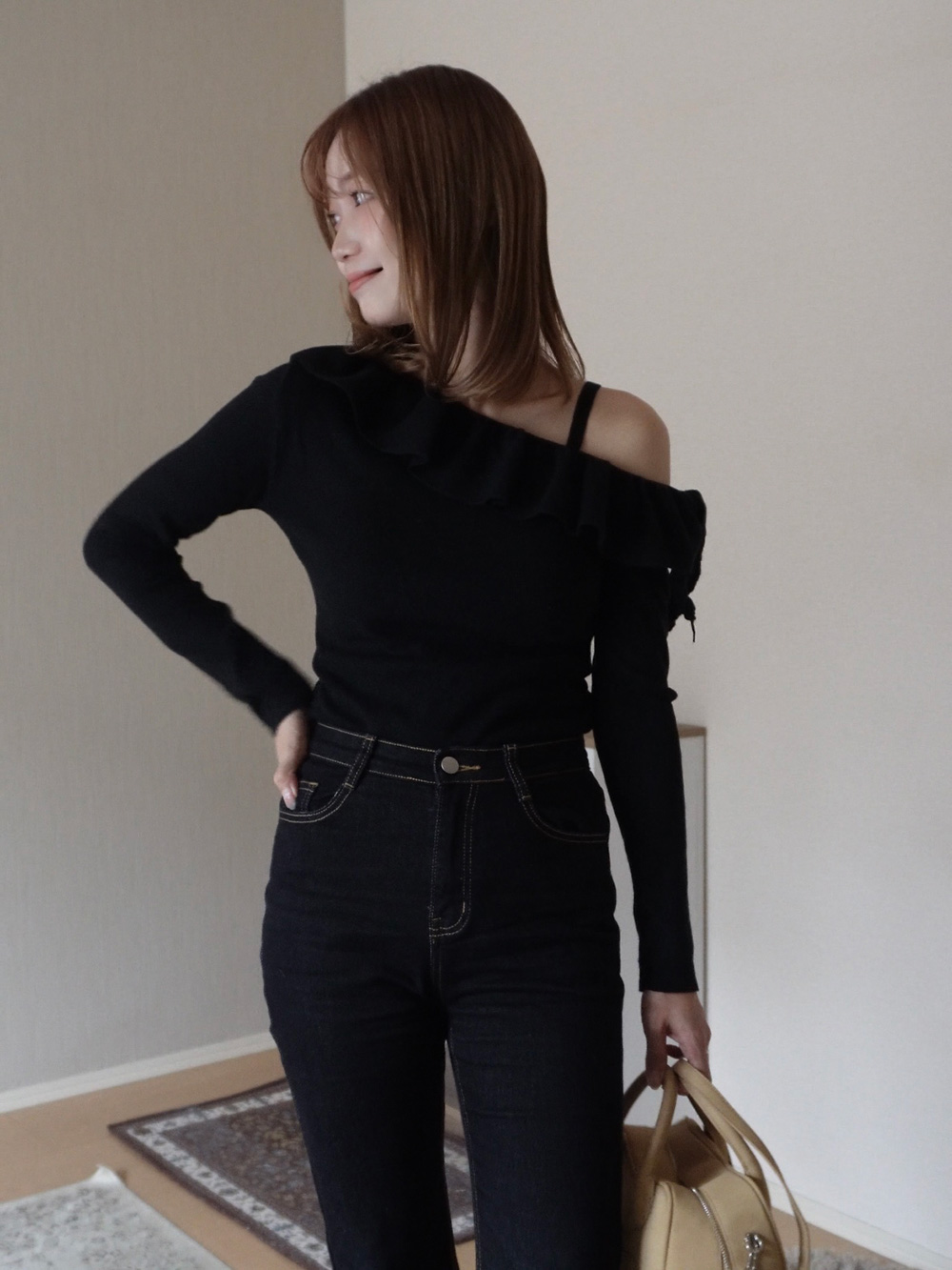 ワンショルダーフリルニット | 詳細画像5