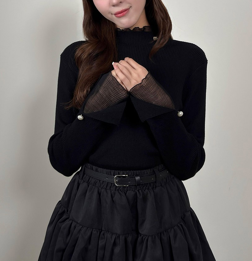 ハイネックレースニット | 詳細画像2