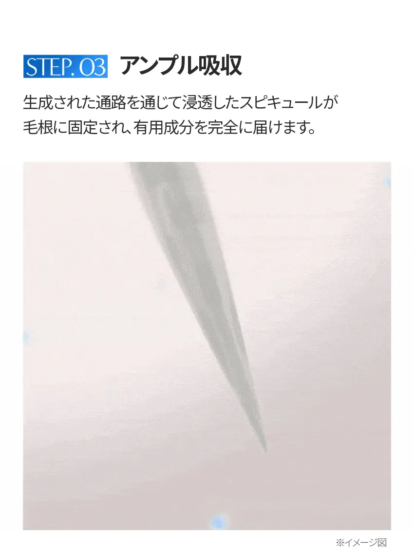 [フォービュート] MTS頭皮ブーストアンプル 300ブルー | 詳細画像6