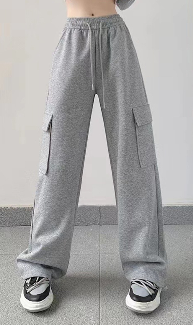 2WAYドローストリングウエストゴムカーゴロングジョガーパンツトレーニング | 詳細画像7