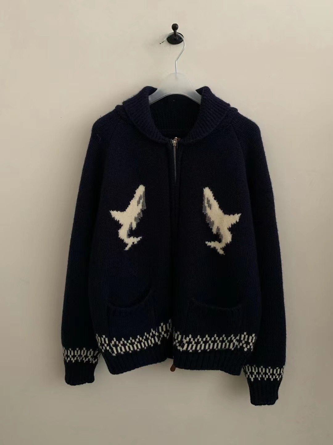 カラーダブルジップルーズ長袖カーディガン | 詳細画像4