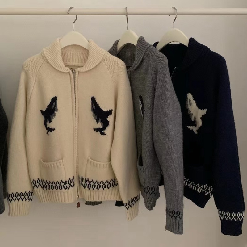 カラーダブルジップルーズ長袖カーディガン | 詳細画像16