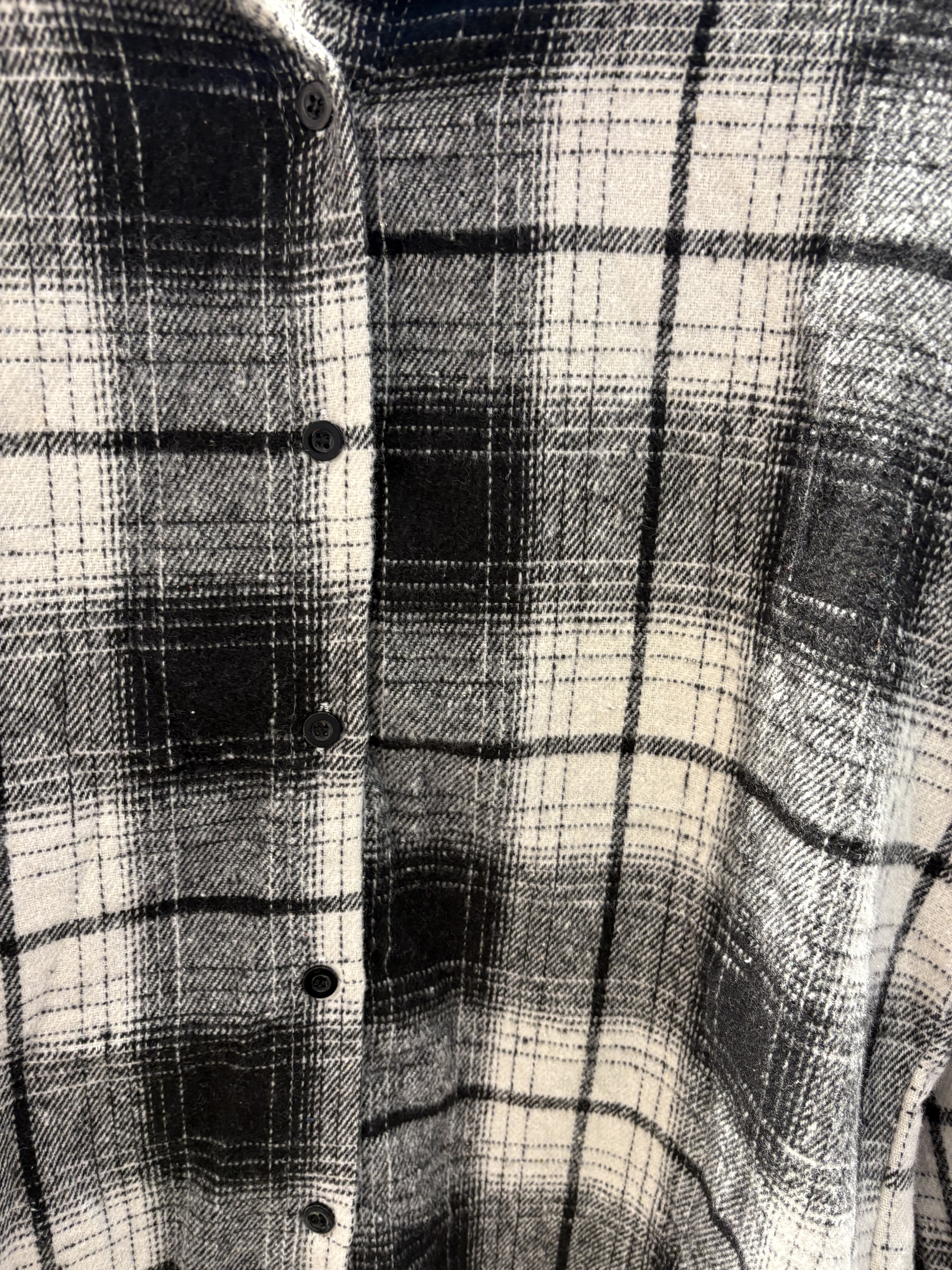 両起毛オーバーサイズボクシールーズ長袖チェックシャツ | 詳細画像18