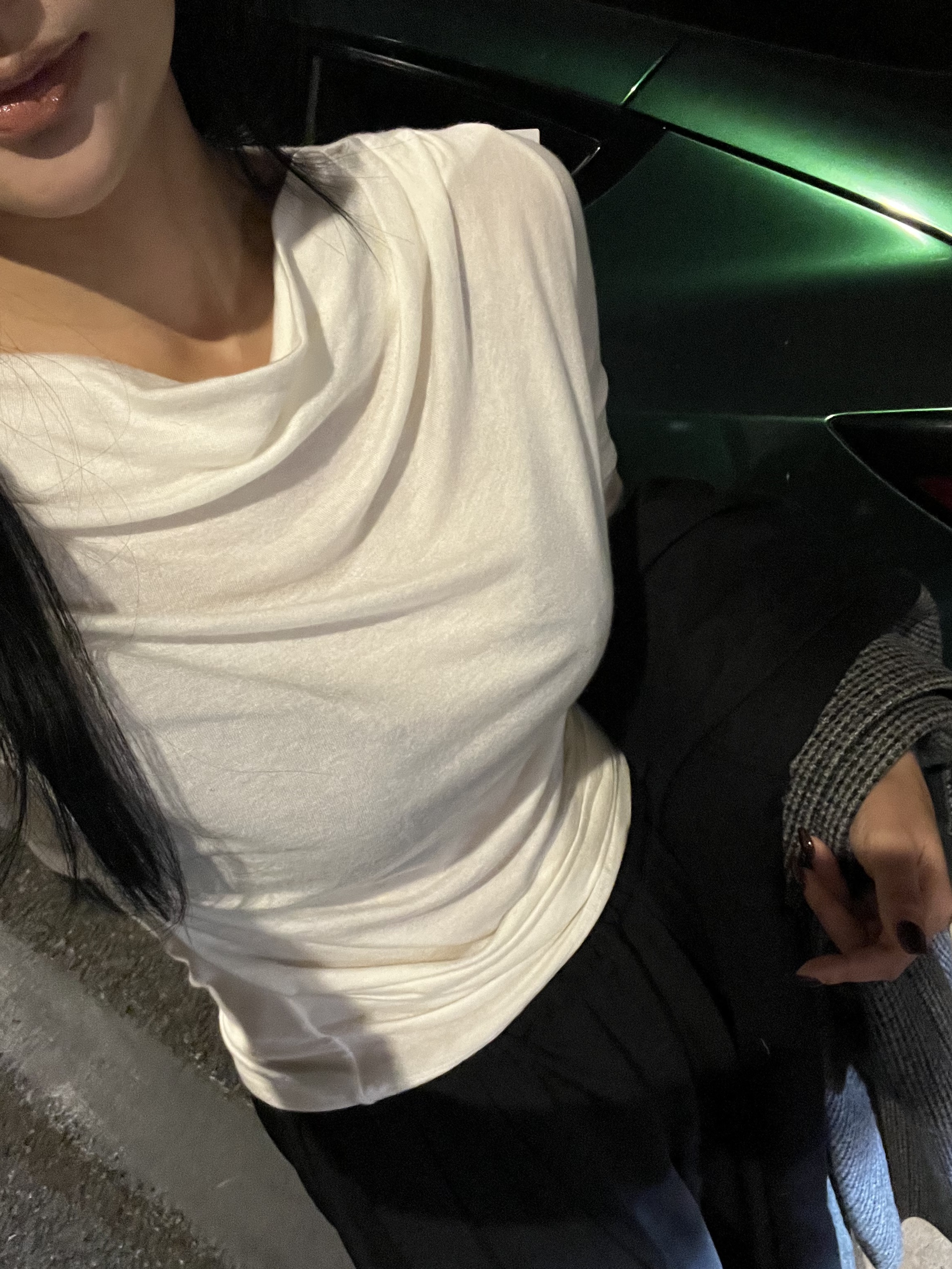 ドレープシャーリング長袖Tシャツ | 詳細画像12