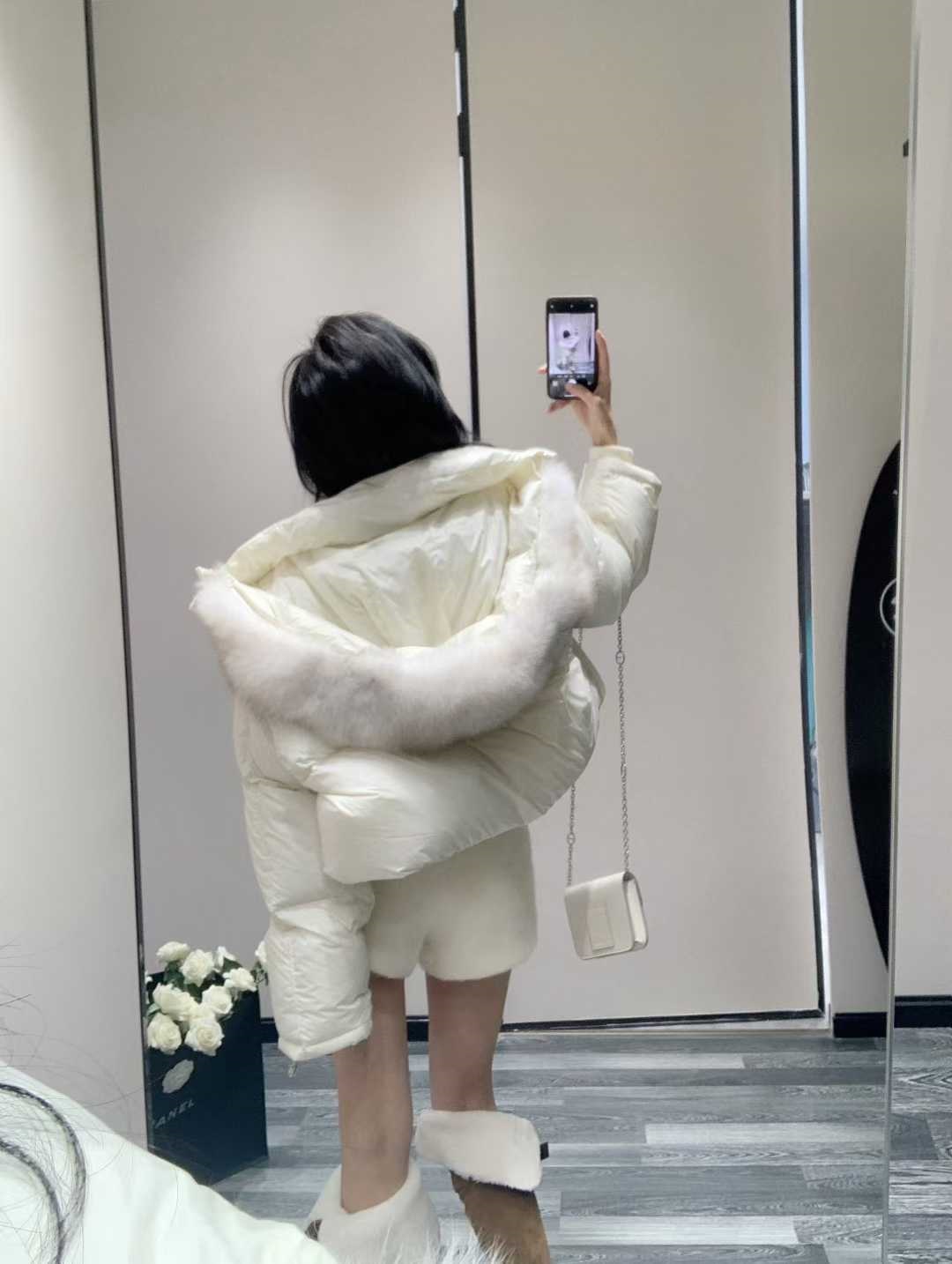 ダックダウンウェルロンフードショートダウンジャケット | 詳細画像12