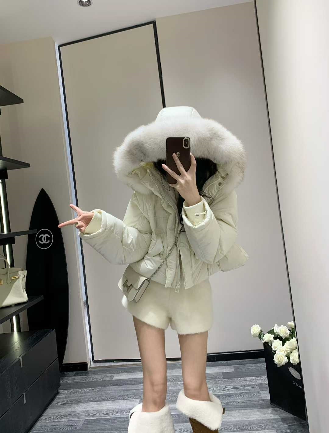 ダックダウンウェルロンフードショートダウンジャケット | 詳細画像13