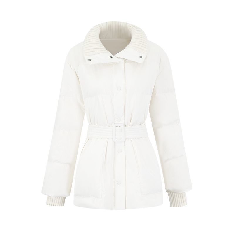 ベルト付ダックダウンウェルロンハイネックハーフダウンジャケット | 詳細画像9