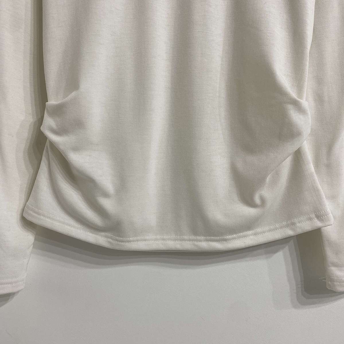 裏起毛ラウンドネックギャザーTシャツ | 詳細画像19