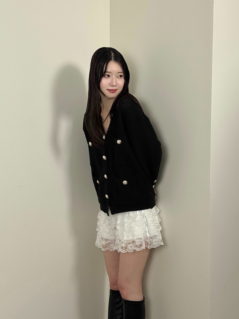 ニットボタンFWカーディガン | 詳細画像3