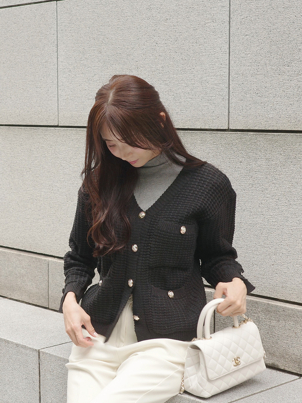 ニットボタンFWカーディガン | 詳細画像8