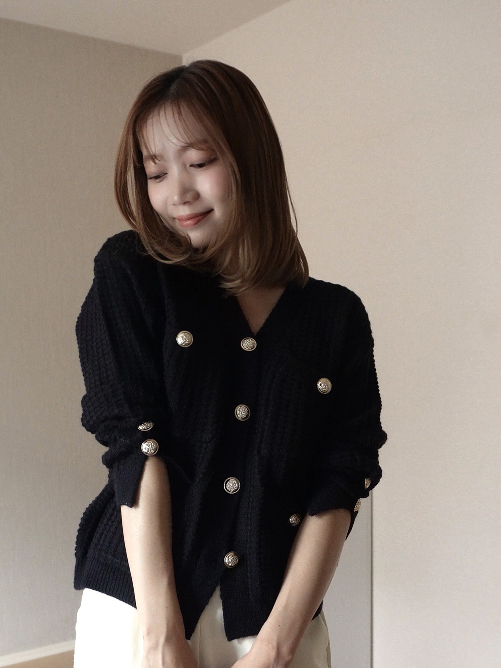 ニットボタンFWカーディガン | 詳細画像12