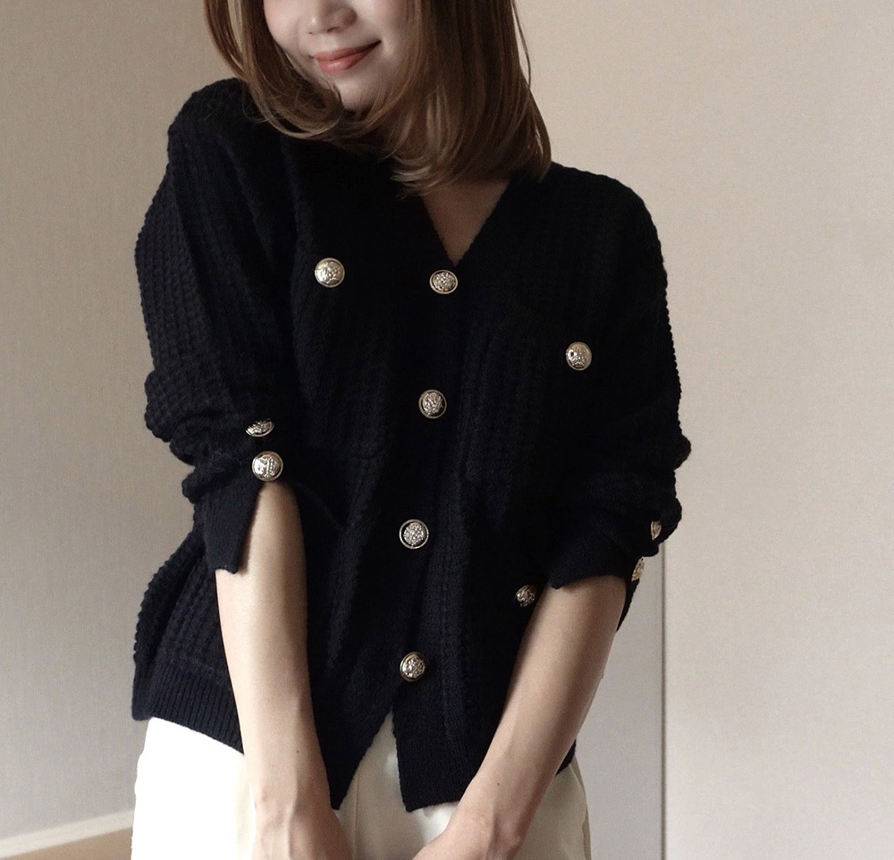 ニットボタンFWカーディガン | 詳細画像10