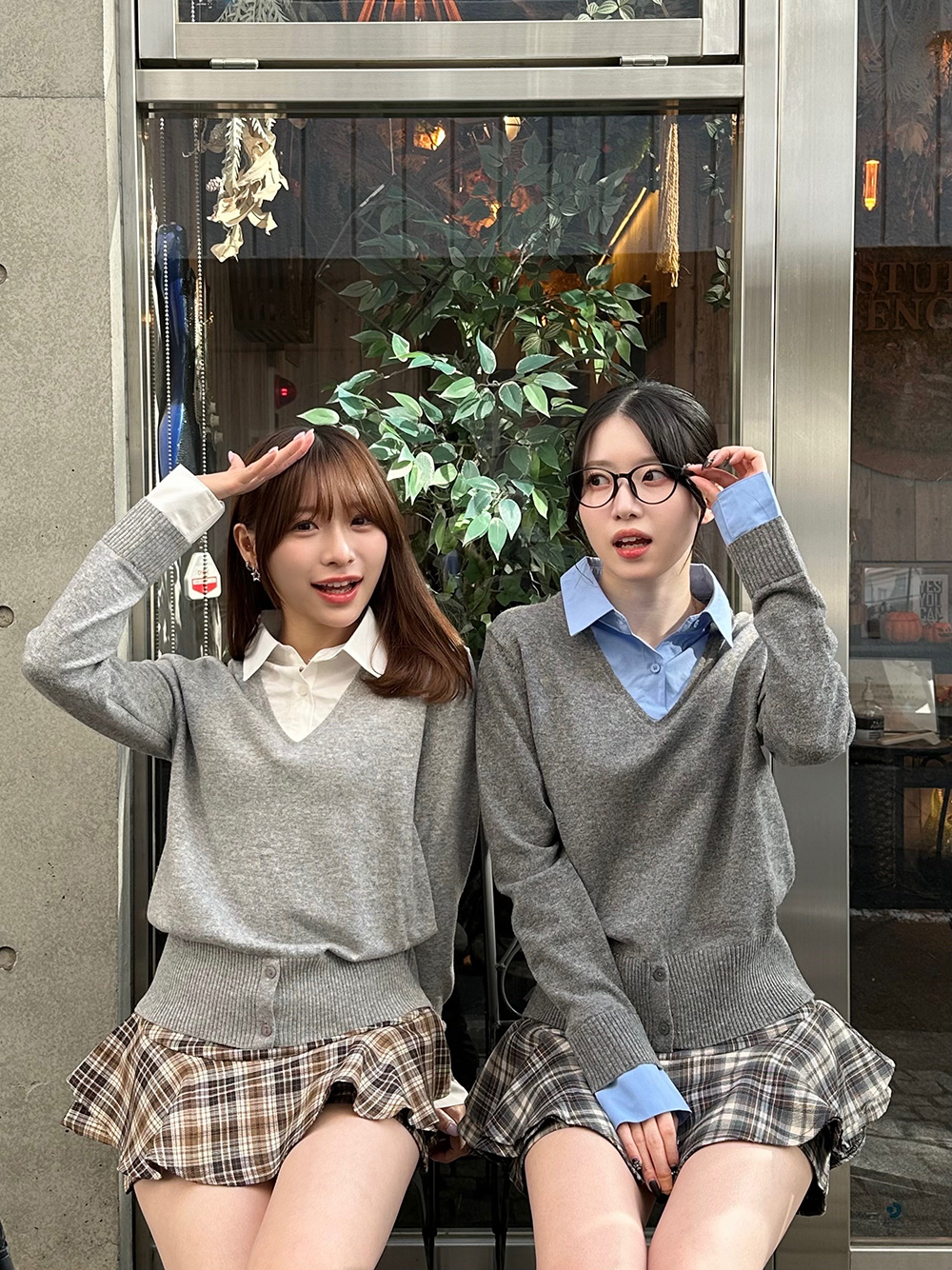 レイヤード風無地シャツニット | 詳細画像3