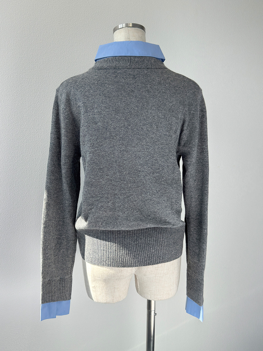 レイヤード風無地シャツニット | 詳細画像12