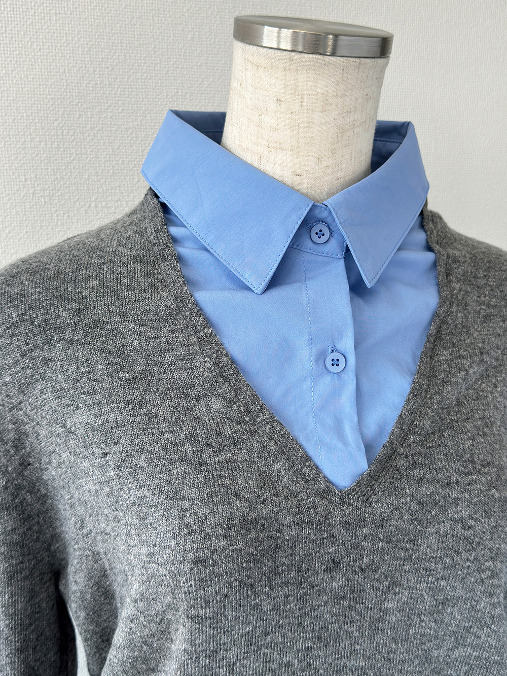 レイヤード風無地シャツニット | 詳細画像13