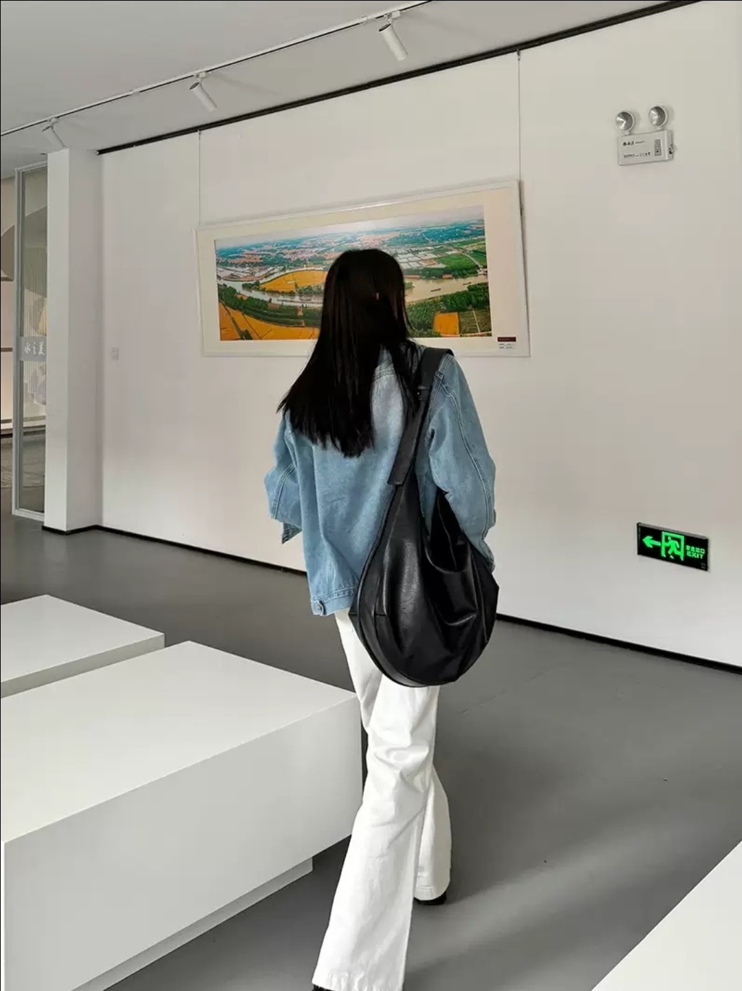 2WAYレザー調バックルビッグショルダーバッグショルダーバッグ | 詳細画像8