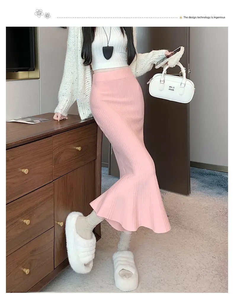 ウエストゴムロングマーメイドスカート | 詳細画像2