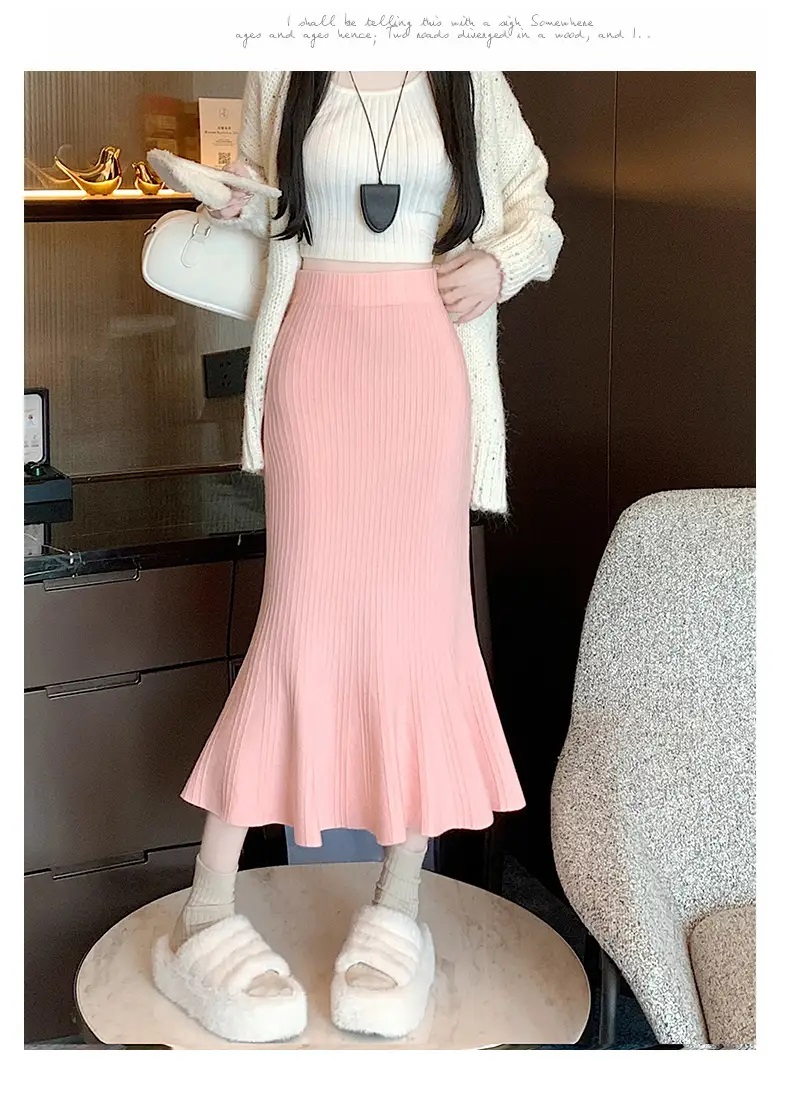 ウエストゴムロングマーメイドスカート | 詳細画像4