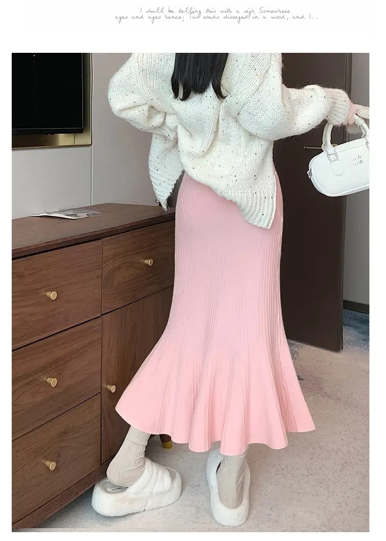 ウエストゴムロングマーメイドスカート | 詳細画像7