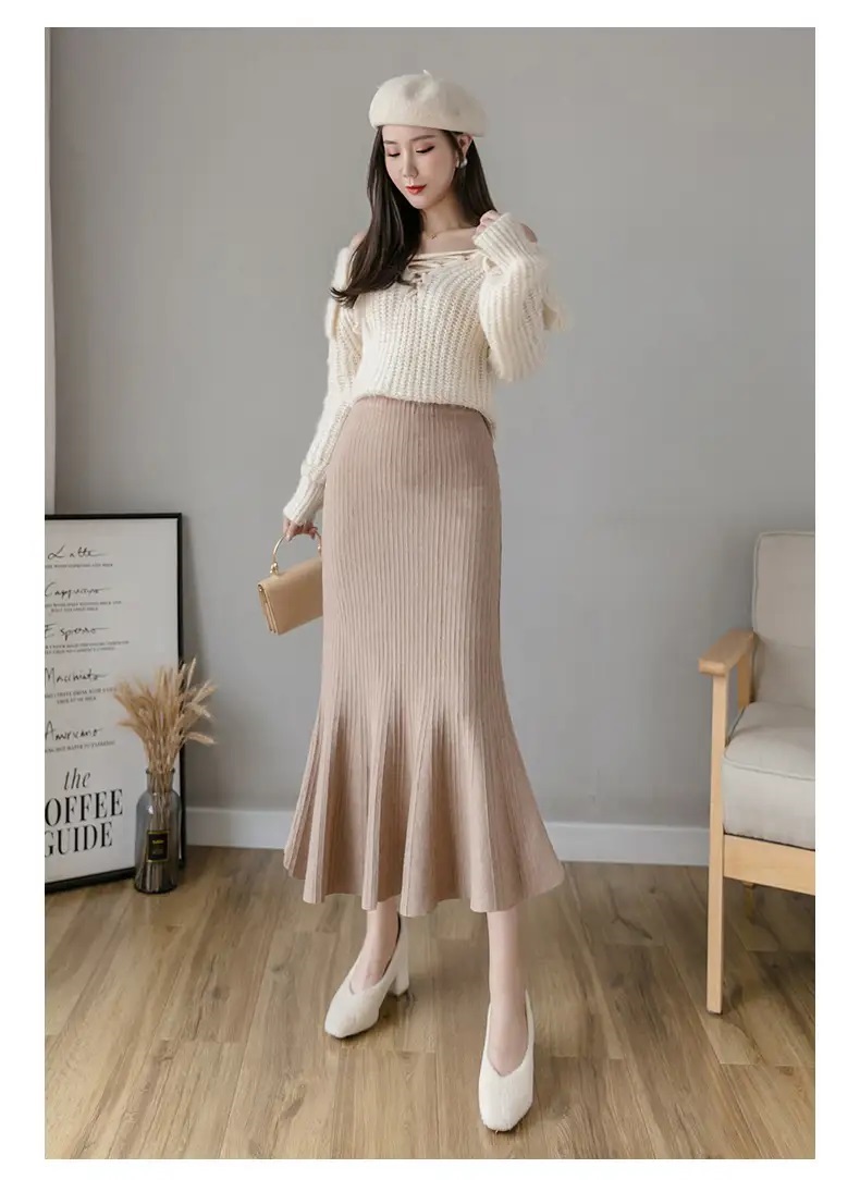 ウエストゴムロングマーメイドスカート | 詳細画像8