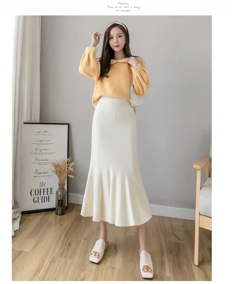 ウエストゴムロングマーメイドスカート | 詳細画像11