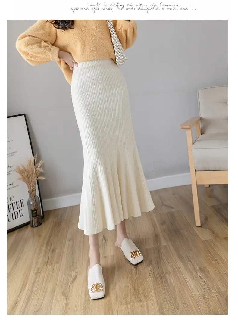 ウエストゴムロングマーメイドスカート | 詳細画像12