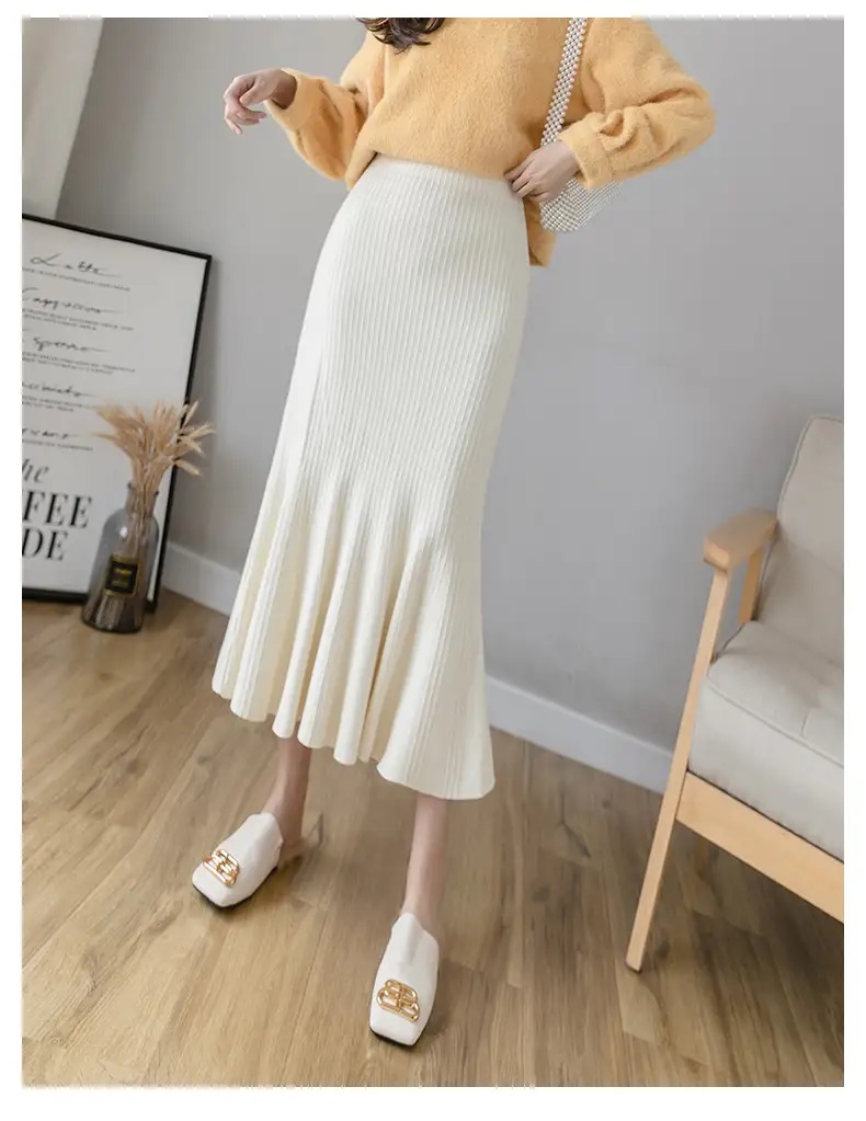 ウエストゴムロングマーメイドスカート | 詳細画像13