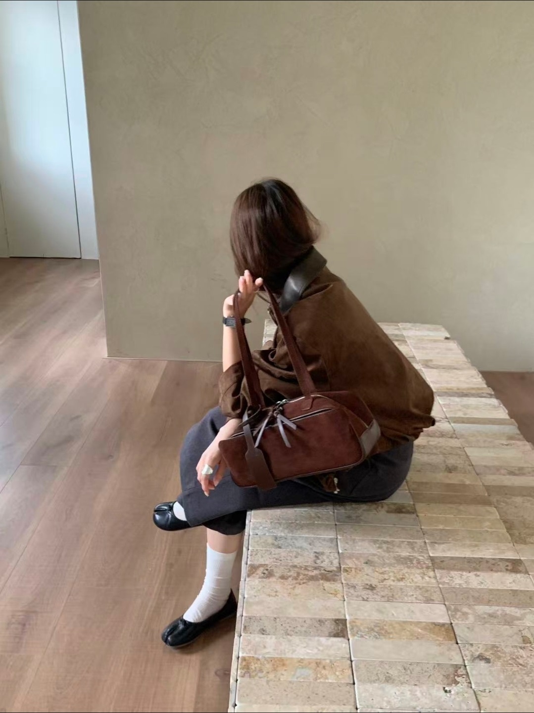 スエード調トートバッグ | 詳細画像3