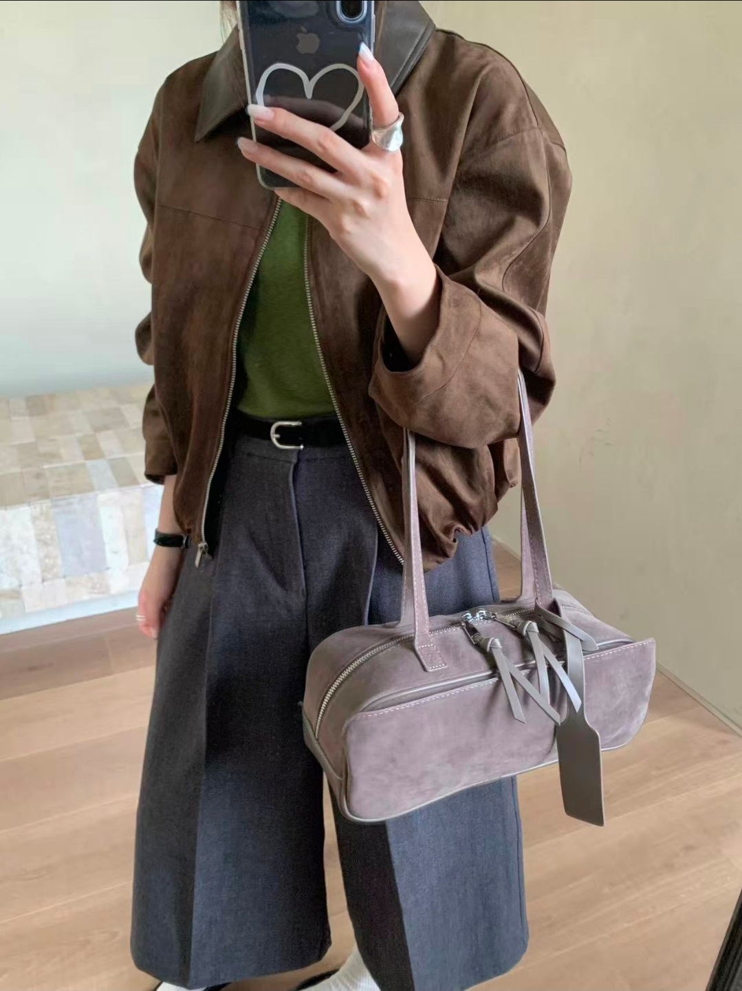 スエード調トートバッグ | 詳細画像4