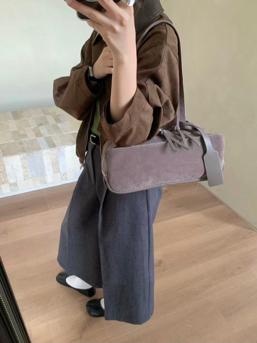 スエード調トートバッグ | 詳細画像7