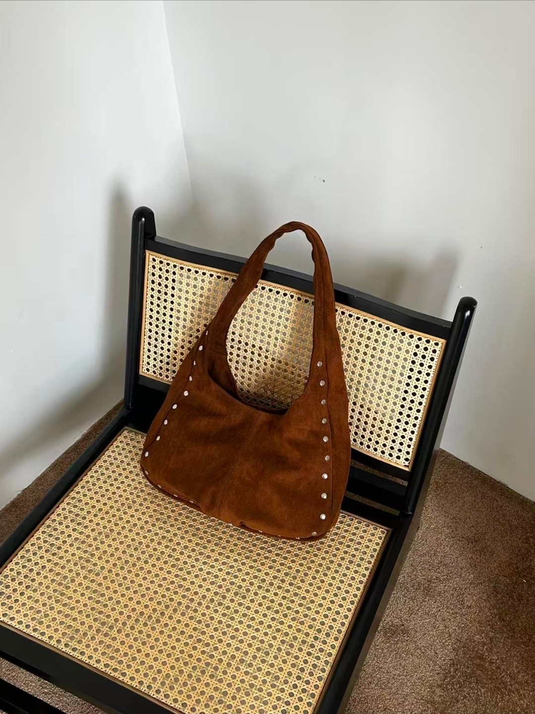 スエード調スタッズトートバッグ | 詳細画像8