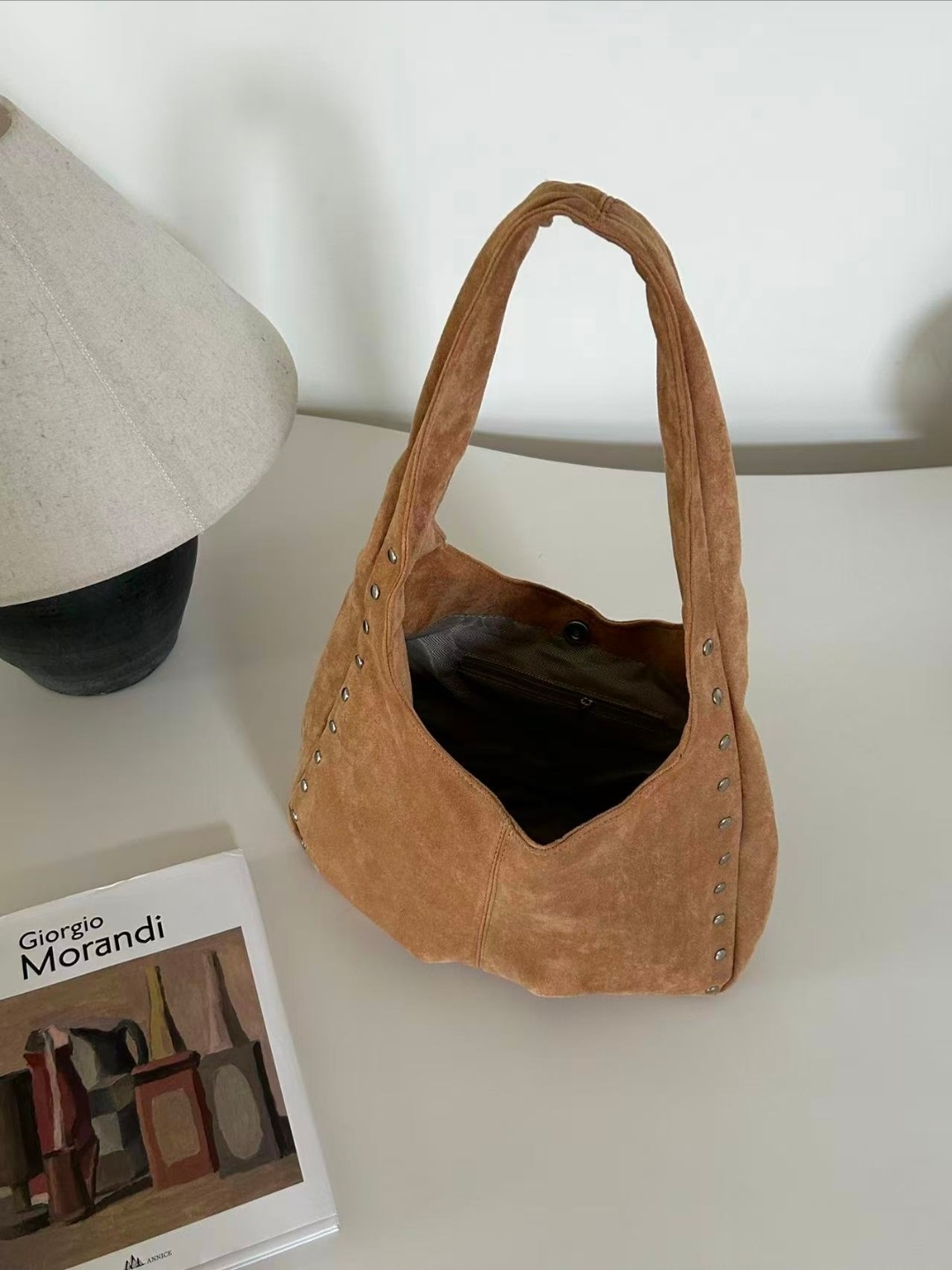 スエード調スタッズトートバッグ | 詳細画像9