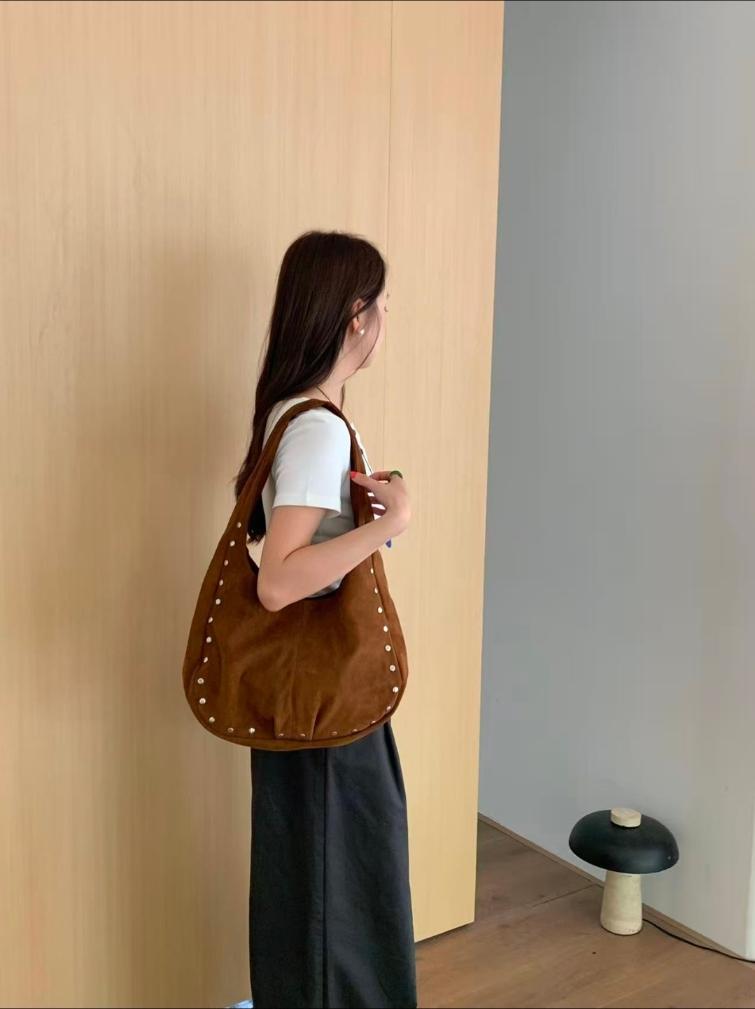 スエード調スタッズトートバッグ | 詳細画像10