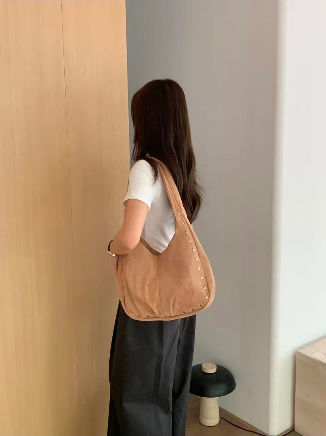 スエード調スタッズトートバッグ | 詳細画像12