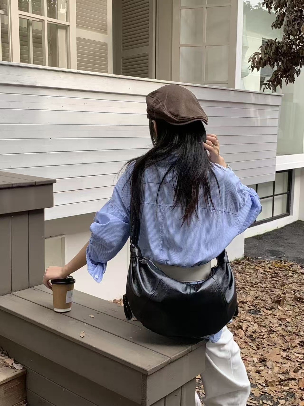 レザー調ショルダーバッグ | 詳細画像2