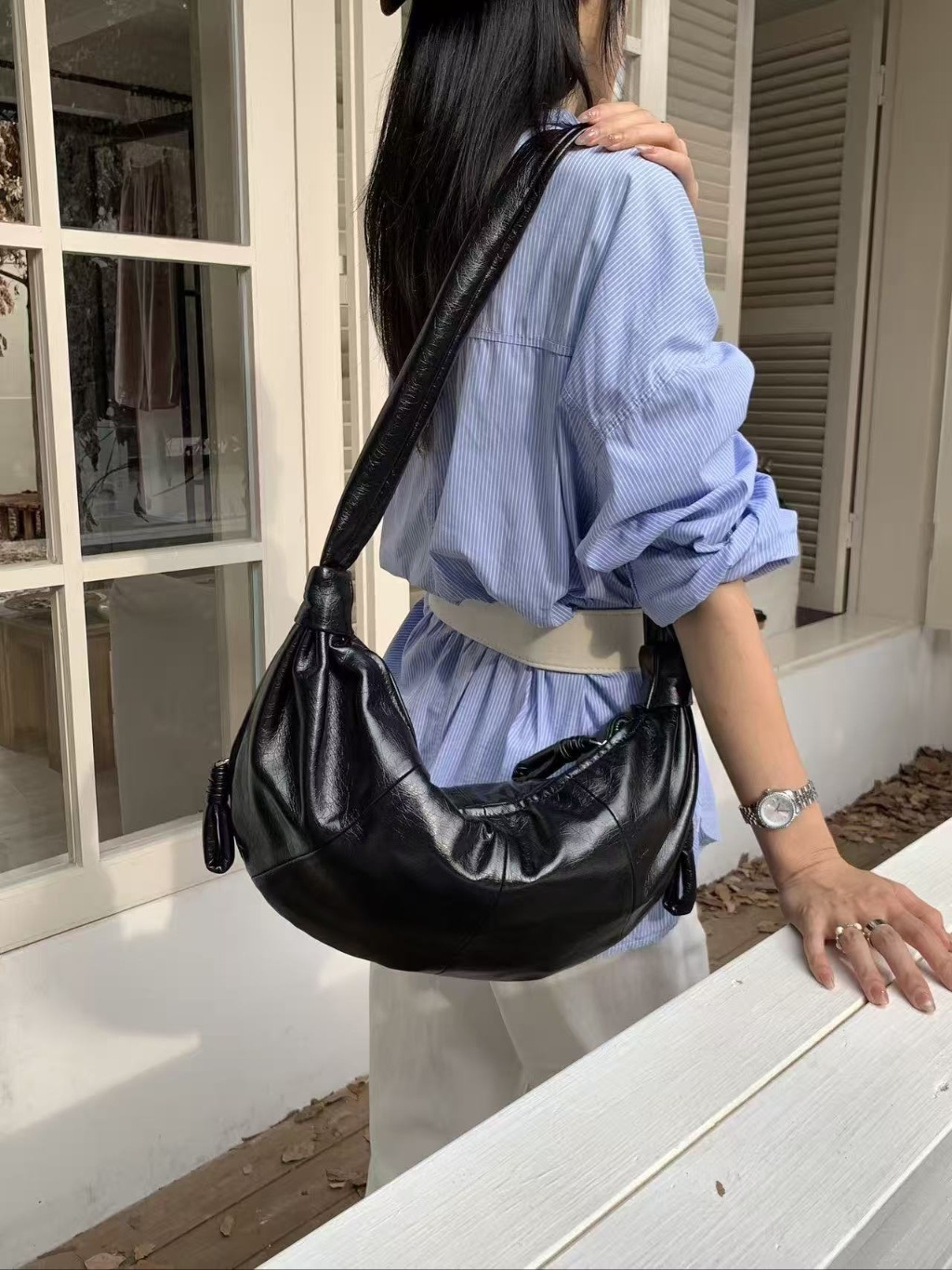 レザー調ショルダーバッグ | 詳細画像5