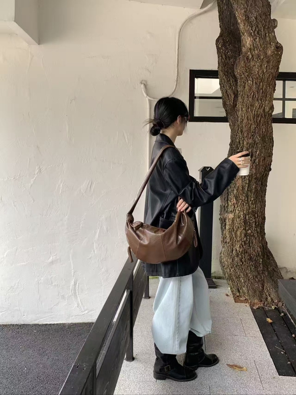 レザー調ショルダーバッグ | 詳細画像10