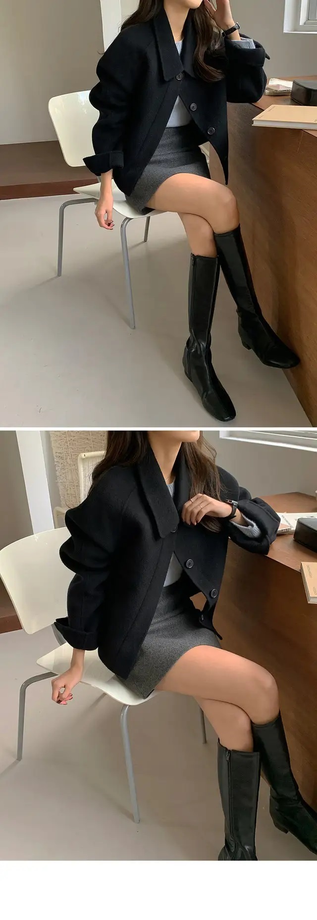 カラーラグランショートジャケット | 詳細画像10