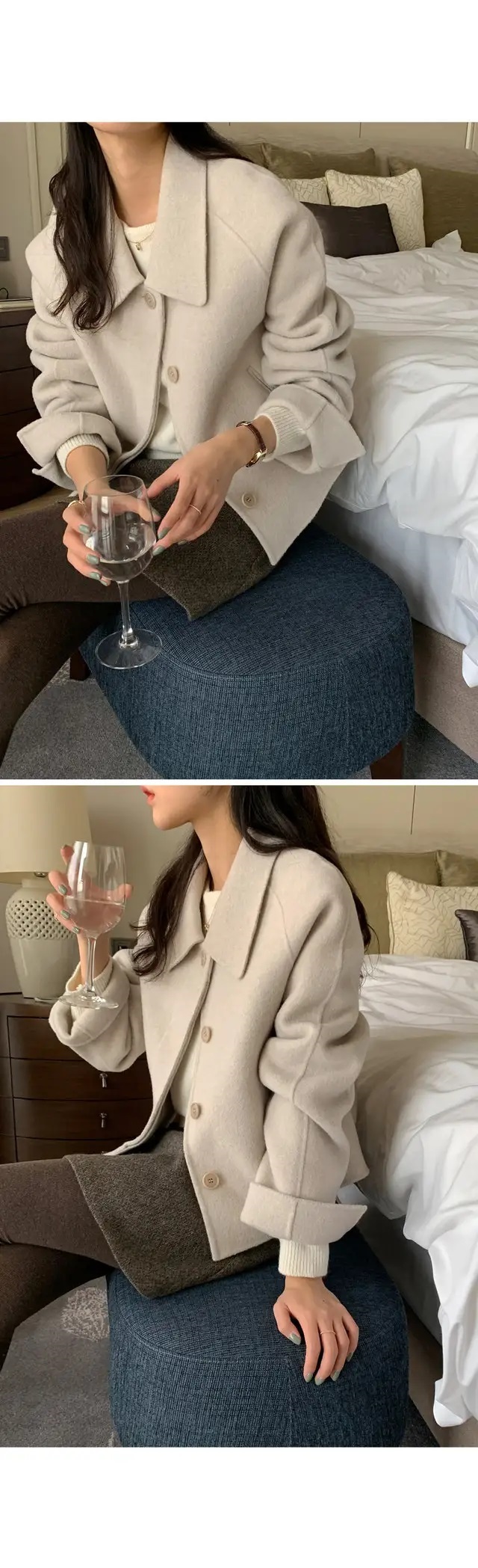 カラーラグランショートジャケット | 詳細画像13