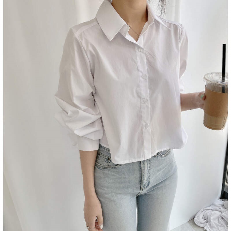 プリーツクロップドアンバランスシャツ | 詳細画像8