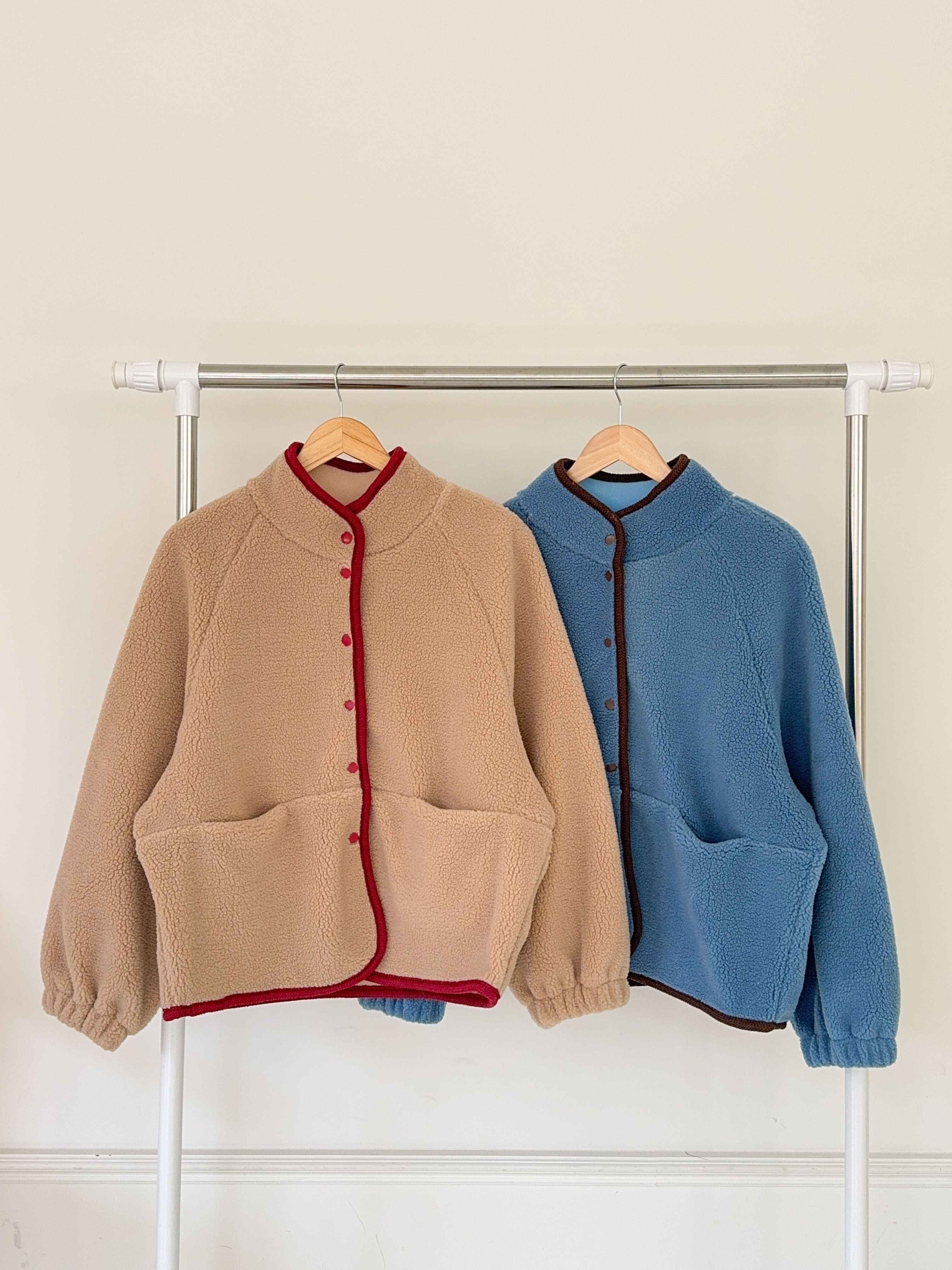 フリースポケットスナップボタンカラージャンパー | 詳細画像21