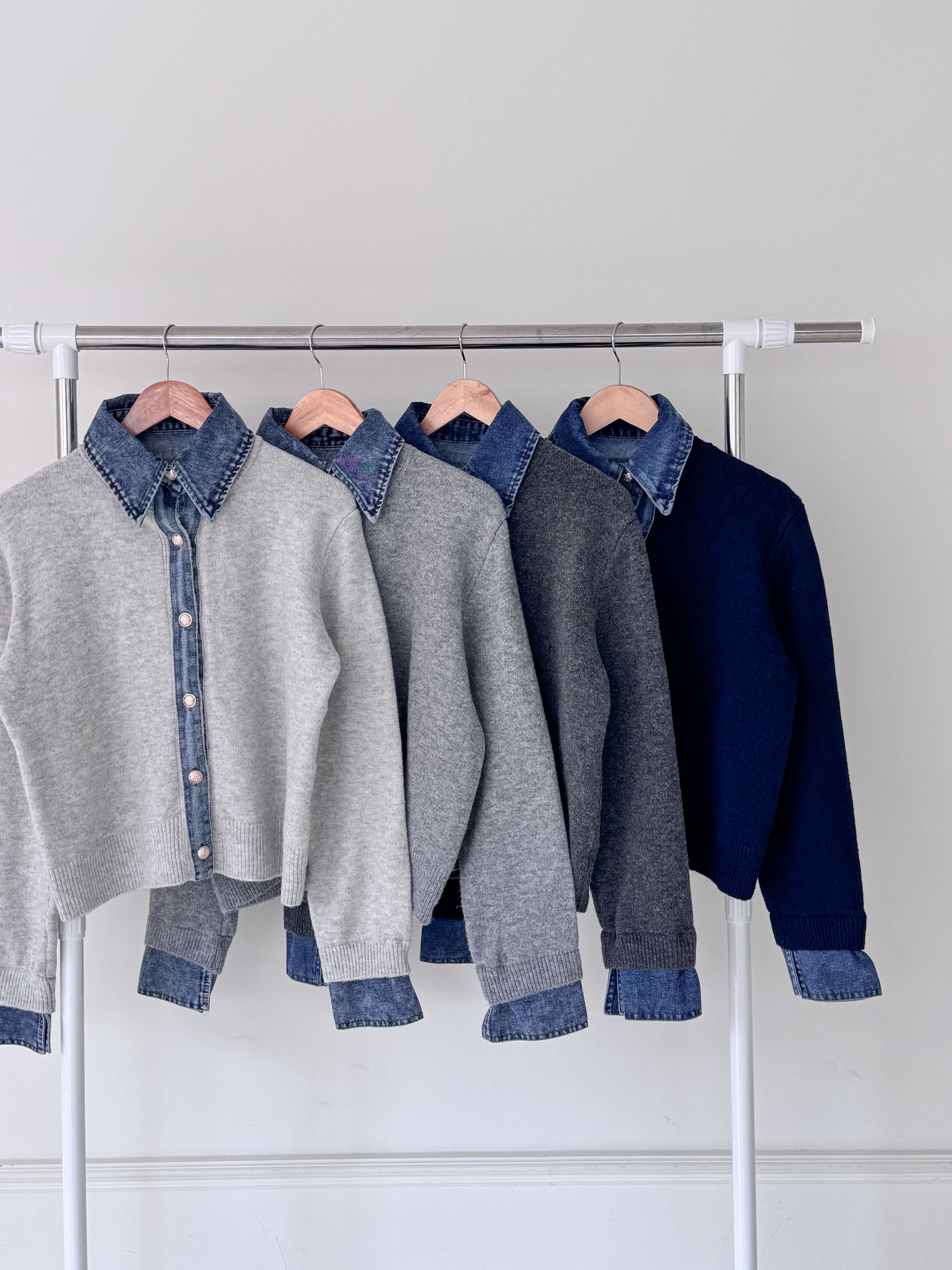 ボタンカラー配色カラーカーディガン | 詳細画像8